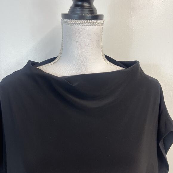 KamaliKulture Dress Tunic Women's Size M Black Stretch Slinky Cocktail Dinner - Picture 3 of 7